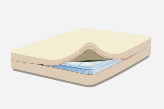 Sleep & Beyond Organic Cotton Waterproof Pillow Case Encasement Pair - Image 3