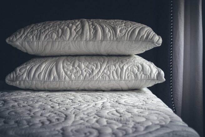Posh & Lavish Low Profile Down Alt Latex Pillow