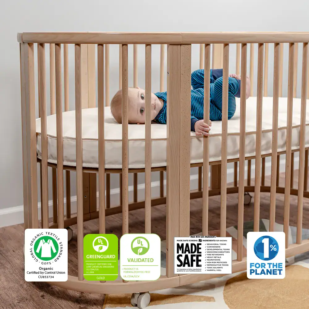 Naturepedic Oval Crib Matt