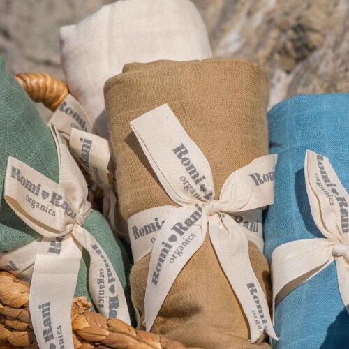 Sleep & Beyond Organic Cotton Muslin Swaddles