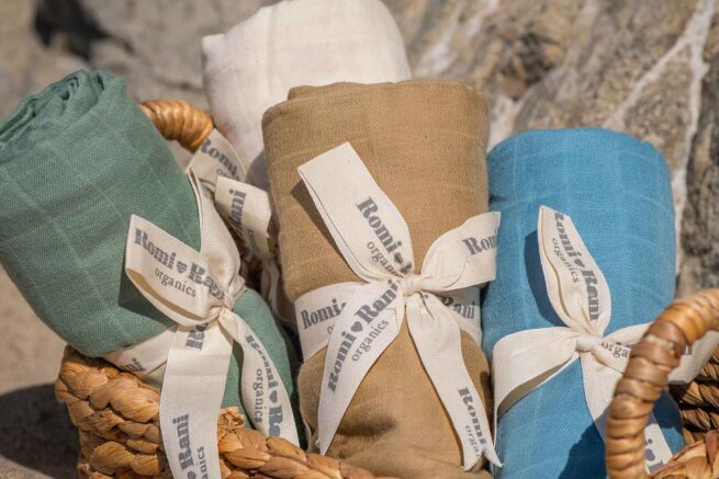 Sleep & Beyond Organic Cotton Muslin Swaddles