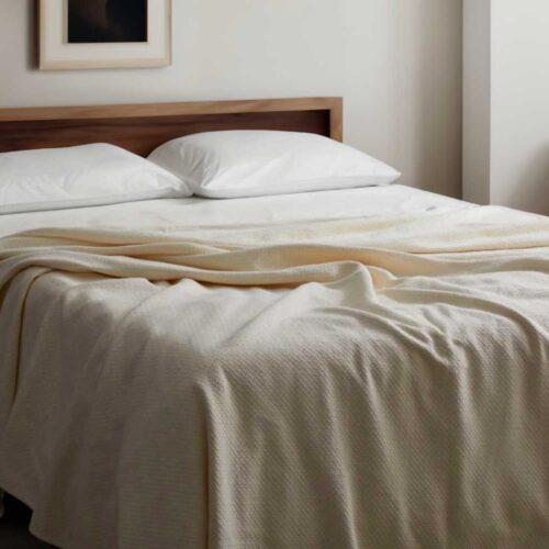 Sleep & Beyond Organic Cotton Honeycomb Blanket