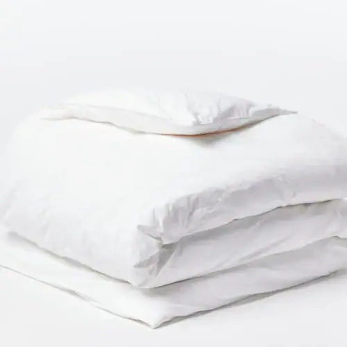 Coyuchi Organic Crinkled Percale Duvet Cover