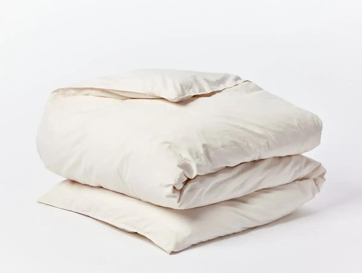 Coyuchi Organic Crinkled Percale Duvet Cover - Image 3