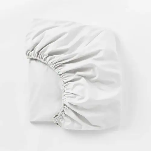 Coyuchi Refined Organic Percale Fitted Sheet