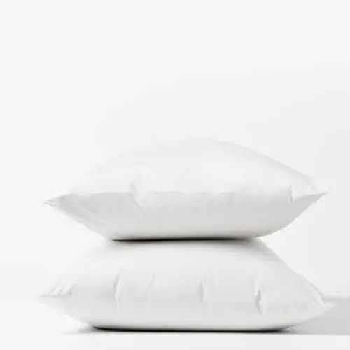 Coyuchi Heritage Organic Percale Jacquard Border Pillowcase Set/2