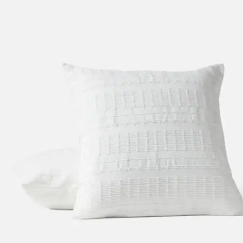 Coyuchi Sea Ridge Organic Decorative Pillow Cover