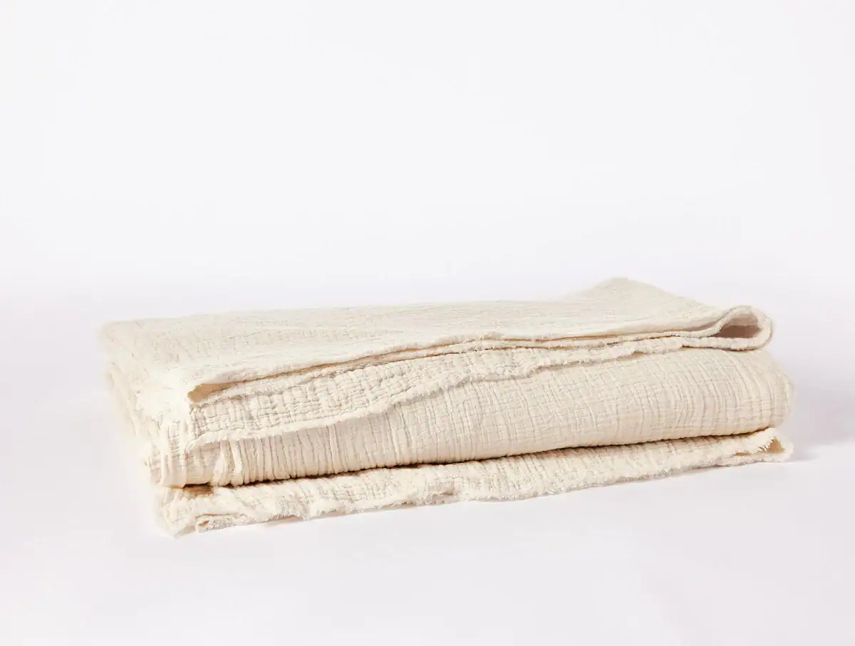Coyuchi Topanga Organic Matelasse Blanket
