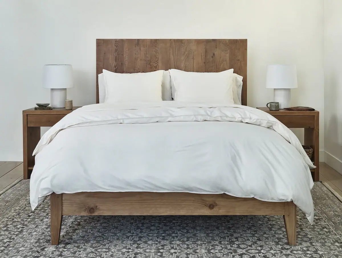 Coyuchi Organic Crinkled Percale Duvet Cover - Image 6