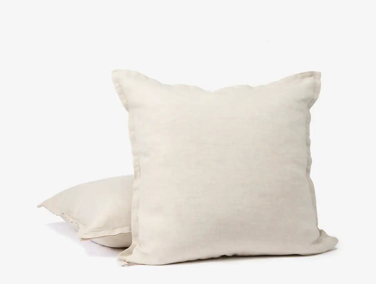 Coyuchi Organic Relaxed Linen Decorative Pillow Cover - Image 2