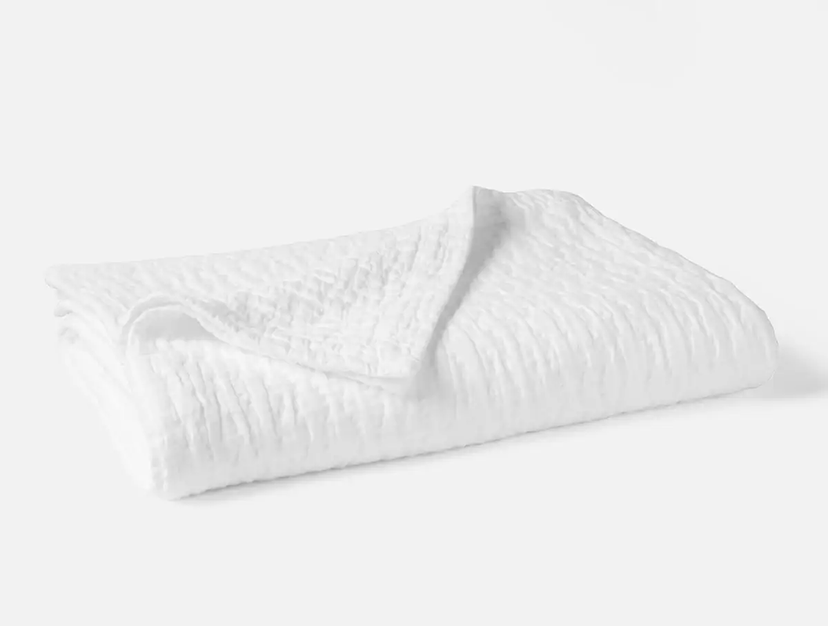 Coyuchi Pescadero Matelasse Organic Blanket