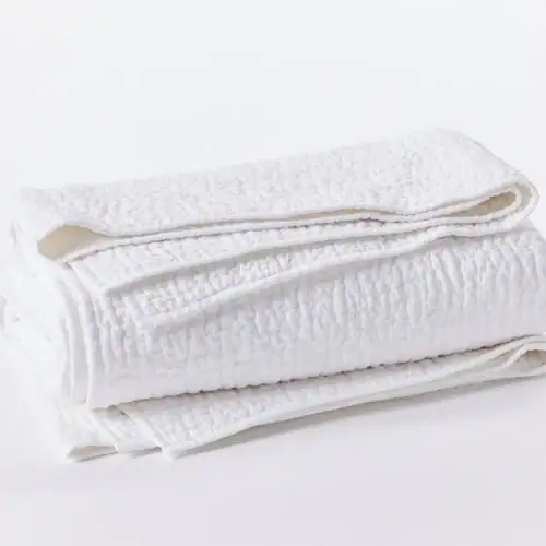 Coyuchi Pebbled Handstitched Organic Quilt