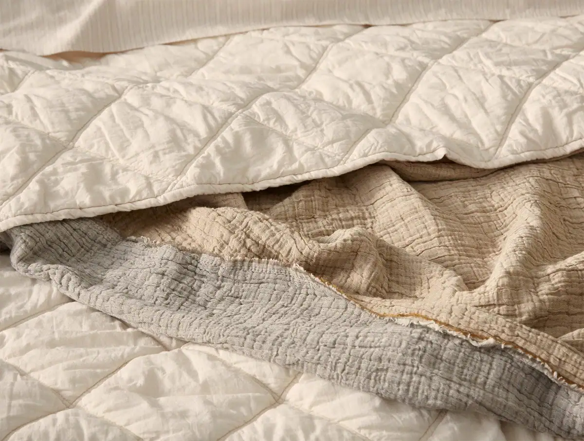 Coyuchi Diamond-Stitched Organic Cotton Comforter - Image 6