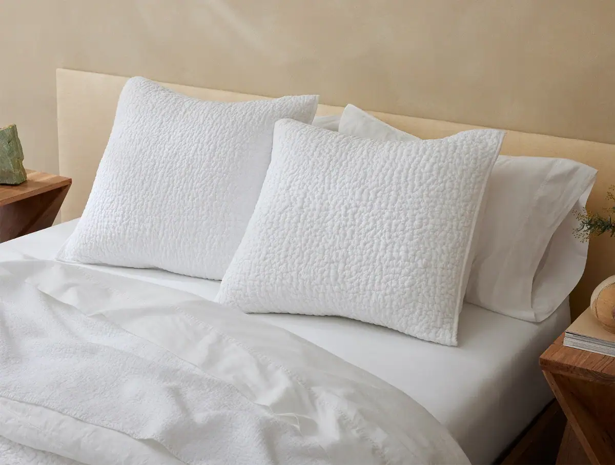 Coyuchi Pebbled Handstitched Organic Sham - Image 5